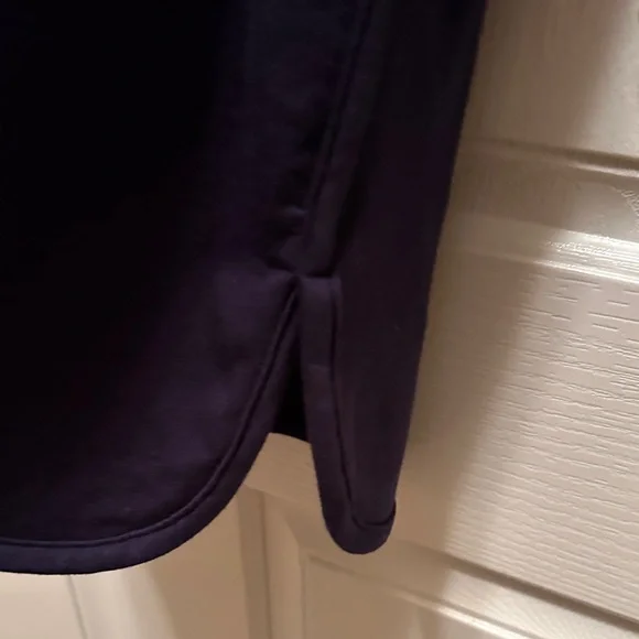 Eileen Fisher Deep Navy Long-Sleeve Scoop Neck Long Line Tunic Top Size Small - Picture 5 of 5